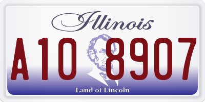 IL license plate A108907