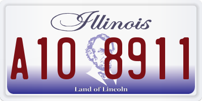 IL license plate A108911