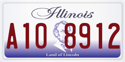 IL license plate A108912