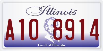 IL license plate A108914