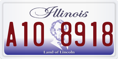 IL license plate A108918