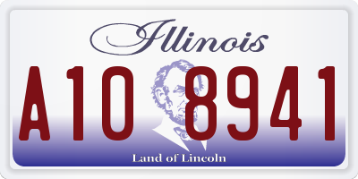 IL license plate A108941