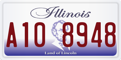 IL license plate A108948