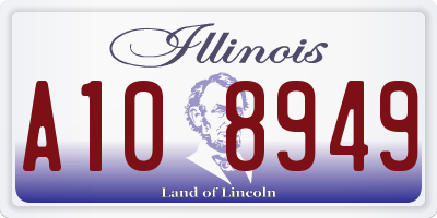 IL license plate A108949