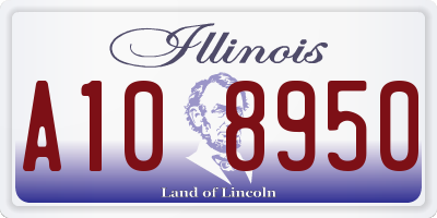 IL license plate A108950