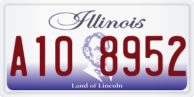 IL license plate A108952