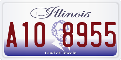 IL license plate A108955