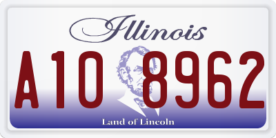 IL license plate A108962