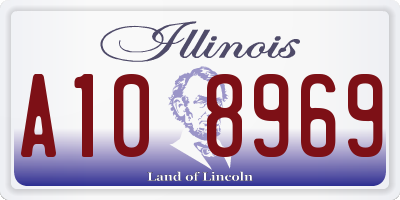 IL license plate A108969