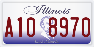IL license plate A108970
