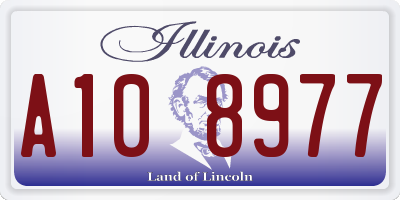 IL license plate A108977
