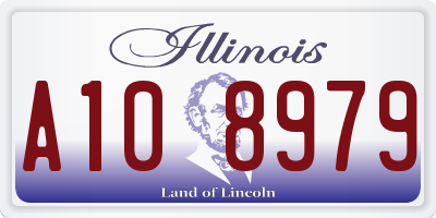 IL license plate A108979
