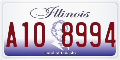 IL license plate A108994