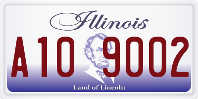 IL license plate A109002