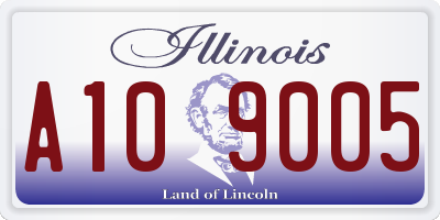 IL license plate A109005