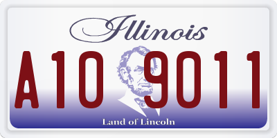 IL license plate A109011