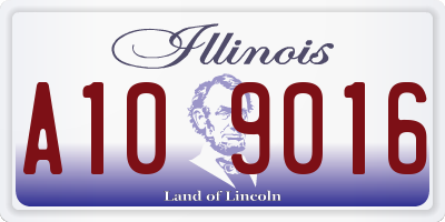 IL license plate A109016