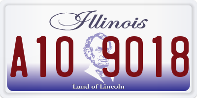 IL license plate A109018
