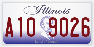 IL license plate A109026