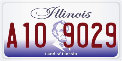 IL license plate A109029