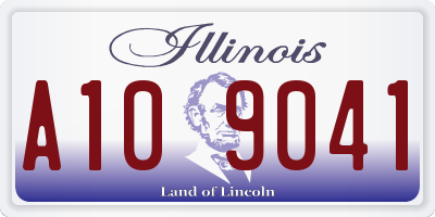 IL license plate A109041