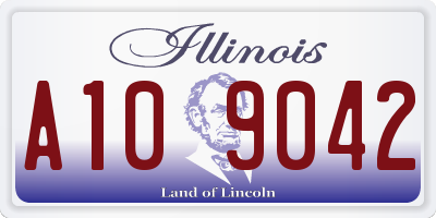 IL license plate A109042