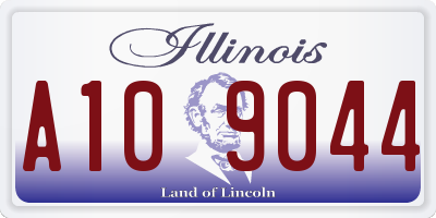 IL license plate A109044