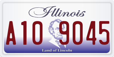 IL license plate A109045