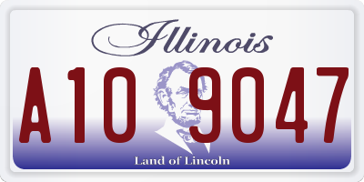 IL license plate A109047