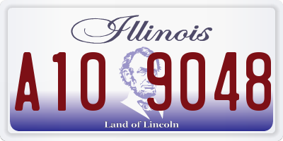 IL license plate A109048