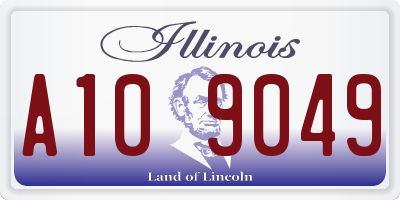 IL license plate A109049