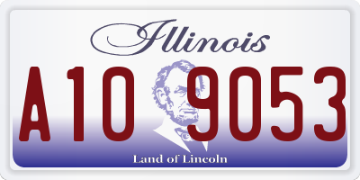 IL license plate A109053