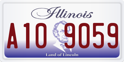 IL license plate A109059