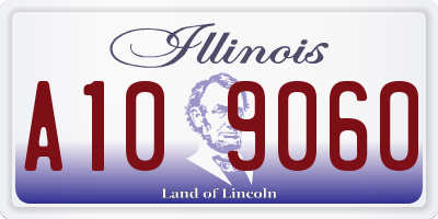 IL license plate A109060