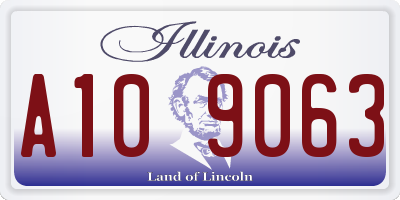 IL license plate A109063