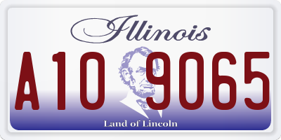 IL license plate A109065