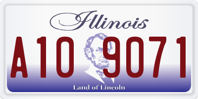 IL license plate A109071