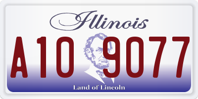 IL license plate A109077