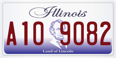 IL license plate A109082