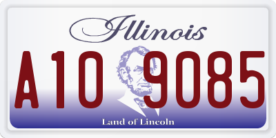 IL license plate A109085