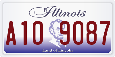 IL license plate A109087
