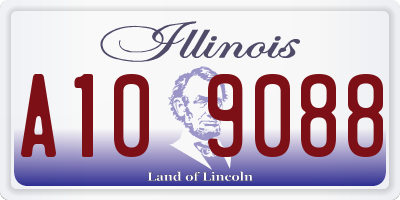 IL license plate A109088