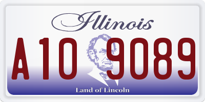 IL license plate A109089