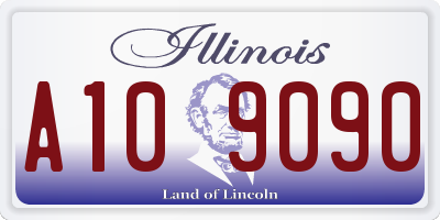 IL license plate A109090