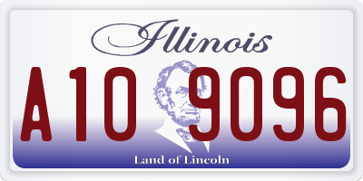 IL license plate A109096