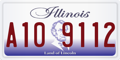 IL license plate A109112