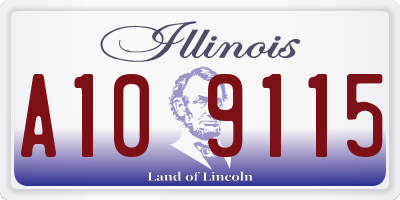 IL license plate A109115