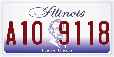 IL license plate A109118