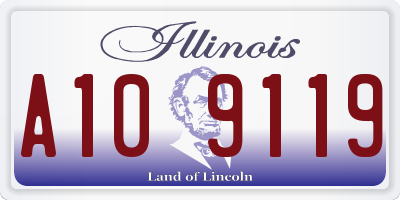 IL license plate A109119