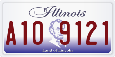 IL license plate A109121